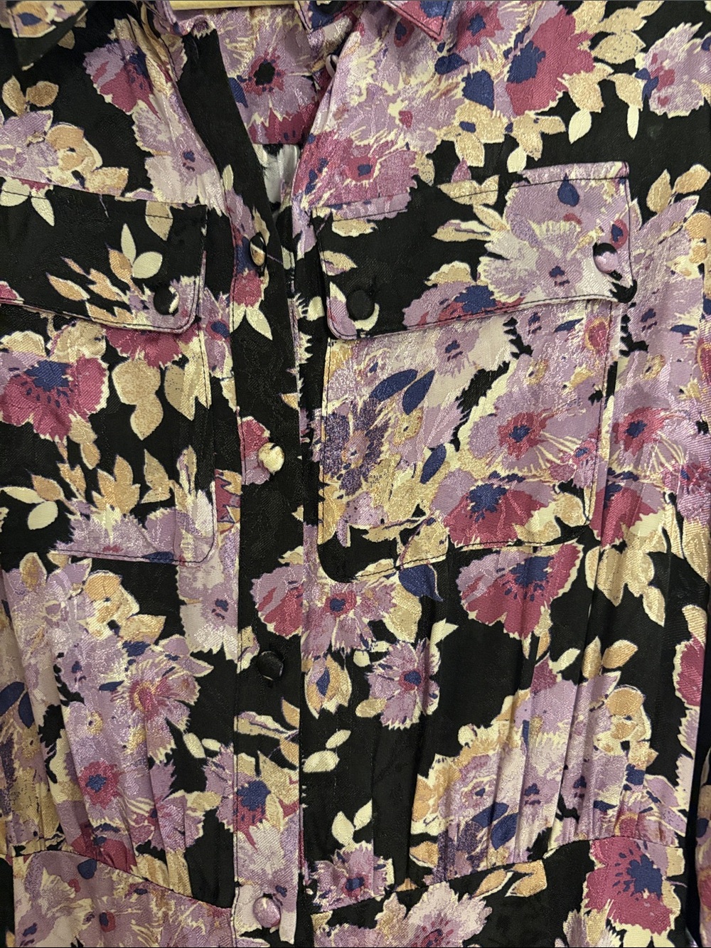 Sezane Lauretta Dress in Purple Floral - Picture 6 of 9
